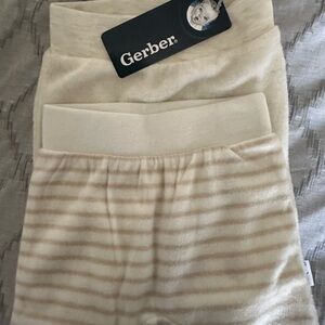 Gerber Baby Pants Set in Cream and Tan